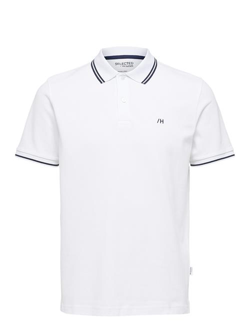 Selected Homme Slhdante Sport Ss Polo Noos Selected Homme White