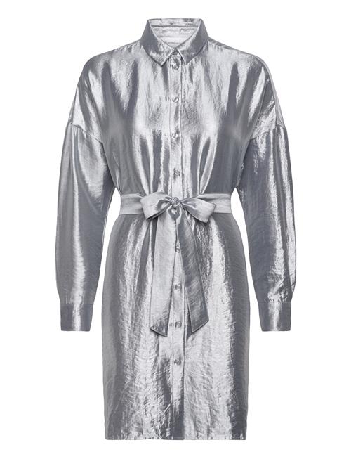 Selected Femme Slfsilva-Tonia Ls Shirt Dress B Selected Femme Silver