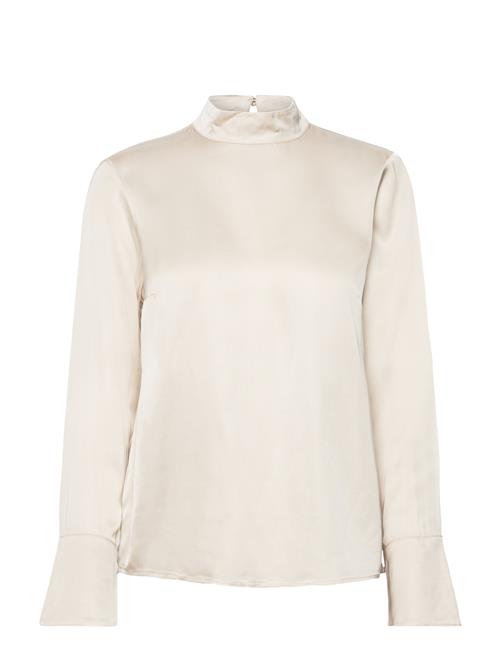 Selected Femme Slfivy Ls Satin Top B Selected Femme Cream