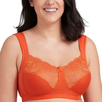 Miss Mary of Sweden Miss Mary Lovely Lace Soft Bra Bh Orange B 90 Dame