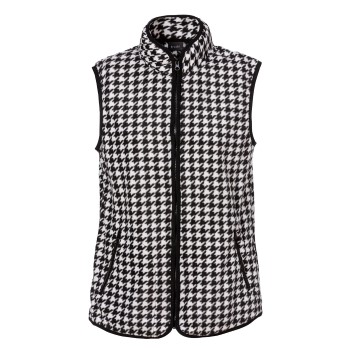 Trofé Trofe Houndstooth Vest Sort polyester Medium Dame