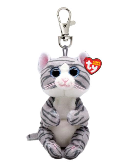 Mitzi - Grey Tabby Cat Clip TY Grey