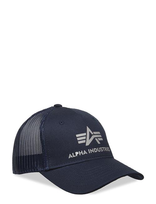 Se Alpha Industries Basic Trucker Cap Alpha Industries Blue ved Booztlet