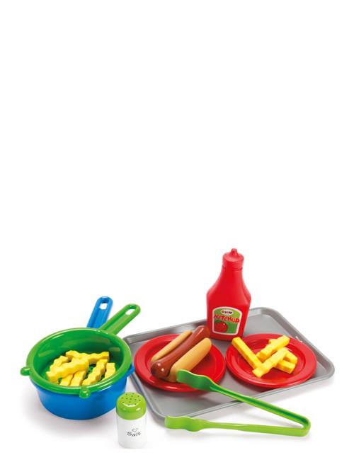 Hotdog Set On Tray 22 Pcs Dantoy Patterned