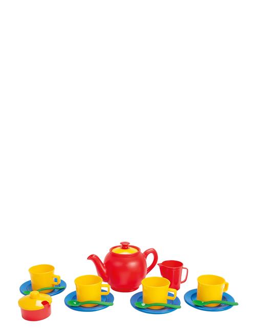 Dantoy Tea Set In Net L:19 Cm 17 Pcs Dantoy Patterned