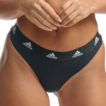 adidas Trusser 3P Sport Cotton Logo Thong Flerfarvet bomuld Small Dame