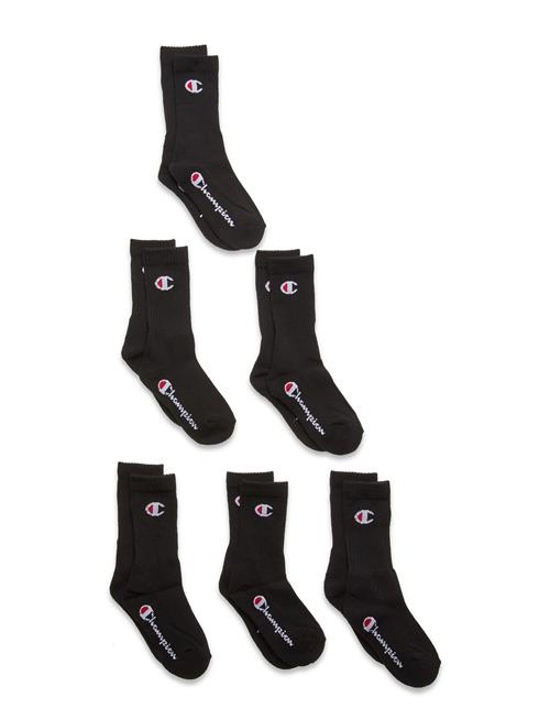 Champion 6Pk Crew Socks Champion Black