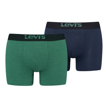 Levis 2P Men Optical Illussion Boxer Brief Grøn Mønster bomuld Medium Herre