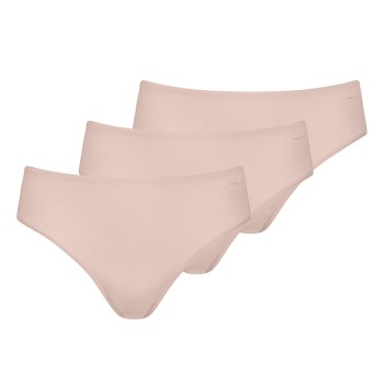 Mey Trusser 3P Organic Cotton American Briefs Beige bomuld 44 Dame