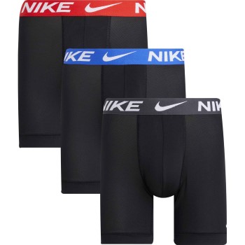 Nike 3P Essentials Micro Boxer Brief Sort/Blå polyester Large Herre