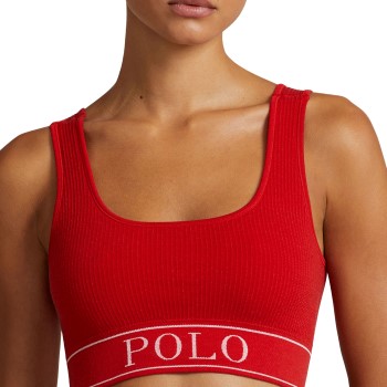 Polo Ralph Lauren Bh Scoop Neck Top Rød Large Dame