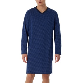 Se Schiesser Comfort Essentials Men Nightdress Marineblå bomuld 56 Herre ved Timarco