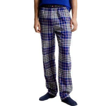 Se Tommy Hilfiger Flannel Pant Marine mønster Large Herre ved Timarco