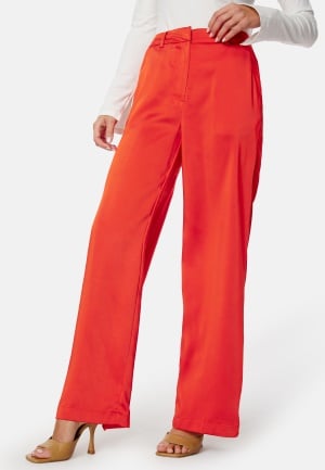 YAS Painterly HW Pant Fiery Red XS