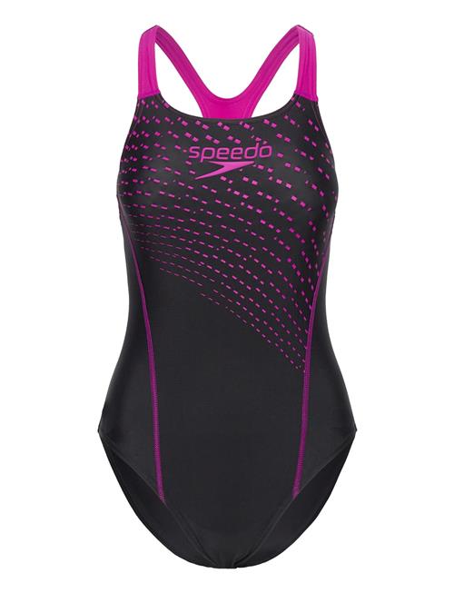 Speedo Womens Medley Logo 1 Piece Speedo Black