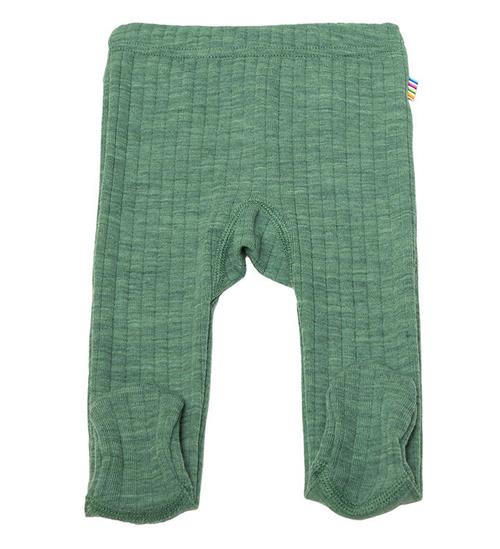 Se Joha Joha Leggings m. FÃ¸dder - Uld - GrÃ¸n ved KidsWorld