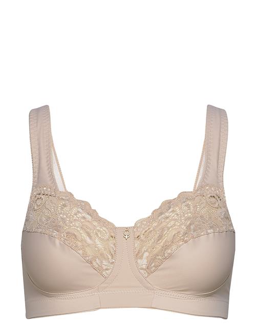 Se Abecita Support Soft Bra Powder Abecita Beige ved Booztlet