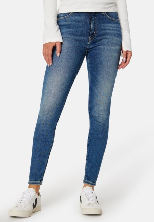 Calvin Klein Jeans High Rise Super Skinny Ankle 1A4 Denim Medium 26