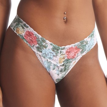 Hanky Panky Trusser Printed Low Rise Thong Rosa Mønster  nylon One Size Dame