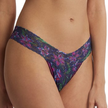 Hanky Panky Trusser Printed Low Rise Thong Mørkelilla nylon One Size Dame