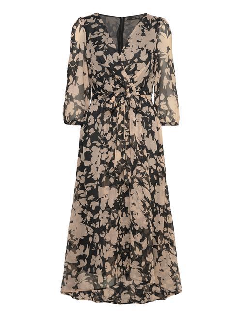 Flowy Flower Printed Dress Mango Black