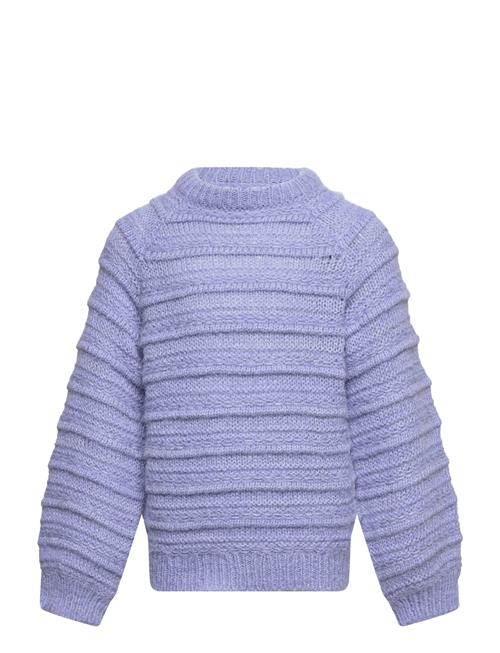 Little Pieces Pkjayda Ls O-Neck Knit Tw Little Pieces Purple