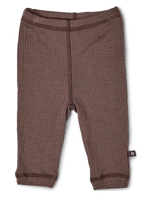 Smallstuff Legging, Rose Brown Drop Needle, Merino Wool Smallstuff Brown