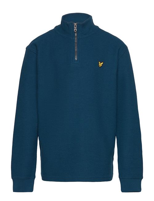 Lyle & Scott Junior Textured Midlayer Lyle & Scott Junior Blue