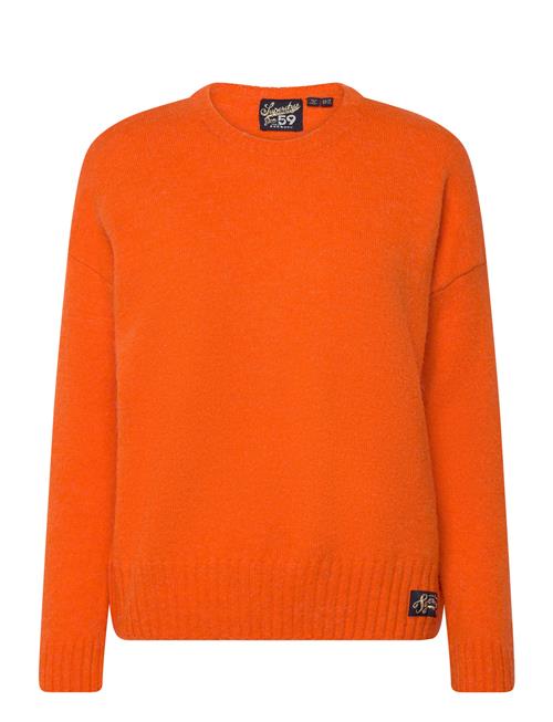 Se Superdry Essential Crew Neck Jumper Superdry Orange ved Booztlet