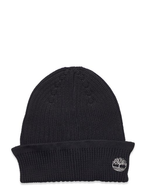 Se Timberland Solid Rib Beanie Timberland Black ved Booztlet