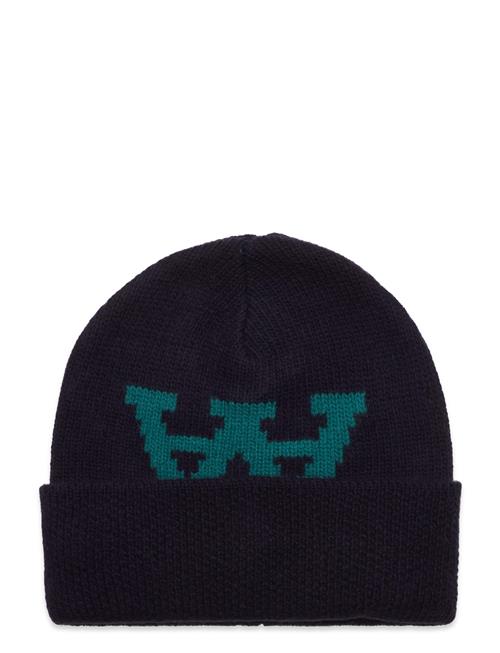 Double A by Wood Wood Vin Jacquard Beanie Double A By Wood Wood Blue