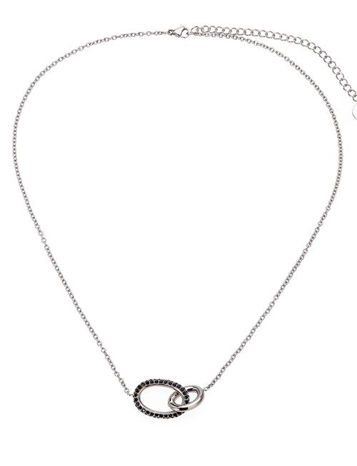 Bud to rose Harper Necklace Black/Silver Bud To Rose Silver