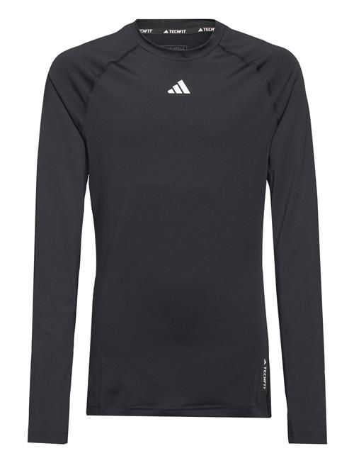 Aeroready Techfit Long-Sleeve Top Kids Adidas Sportswear Black