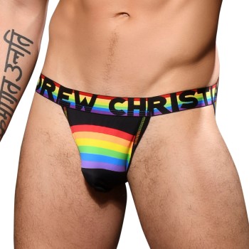 Andrew Christian Almost Naked Stripe Jock Flerfarvet-2 polyamid Small Herre