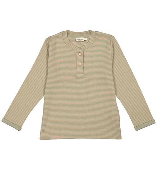 Se MarMar MarMar Bluse - Modal - Tany - Sage Incense Stripe ved KidsWorld