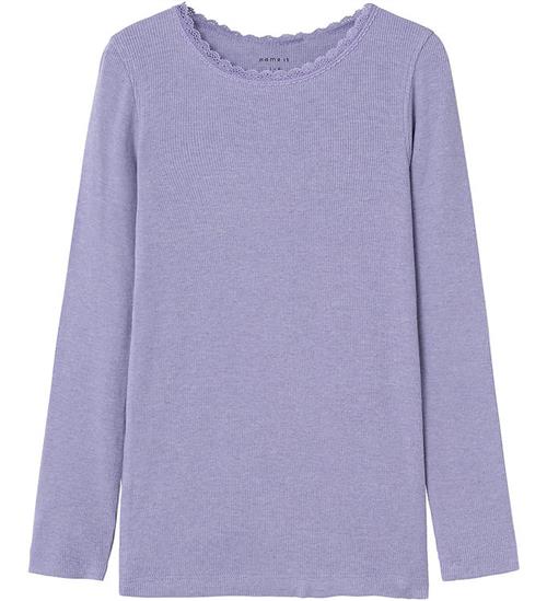 Se Name It Bluse Noos - Rib - NkfKab - Heirloom Lilac ved KidsWorld