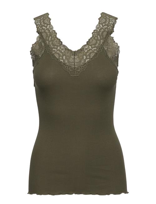 Rosemunde Organic Top W/ Lace Rosemunde Khaki