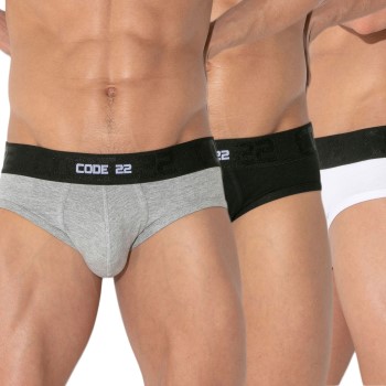 Code 22 3P Essential Brief Flerfarvet bomuld Medium Herre