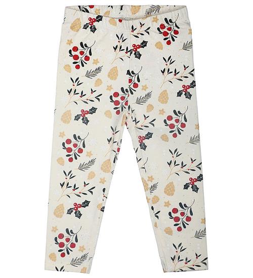 Se The New Siblings Leggings - TnsHoliday - Ecru m. Print ved KidsWorld