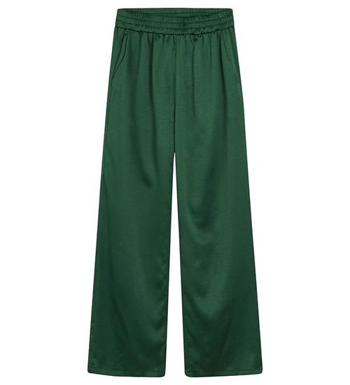 Se Grunt Bukser - Corinne Satin Pants - GrÃ¸n ved KidsWorld