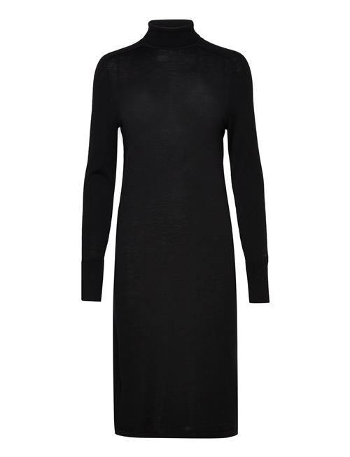 Calvin Klein Extra Fine Wool High-Nk Dress Calvin Klein Black