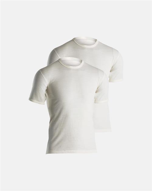 T-shirts 2-pak | 100 merino uld | Hvid