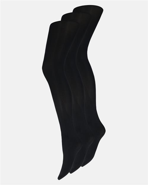 Strømpebukser "silk look" 3-pak | 80 denier | Sort