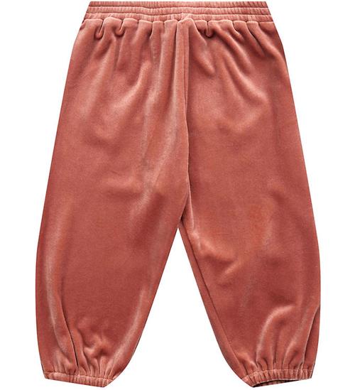 Se Petit by Sofie Schnoor Bukser - Velour - Carlina - Rust Red ved KidsWorld