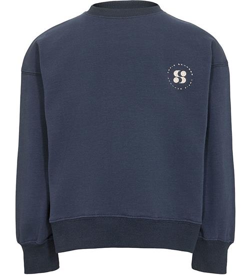 Sofie Schnoor Petit by Sofie Schnoor Sweatshirt - Dark Blue m. Guldglitter