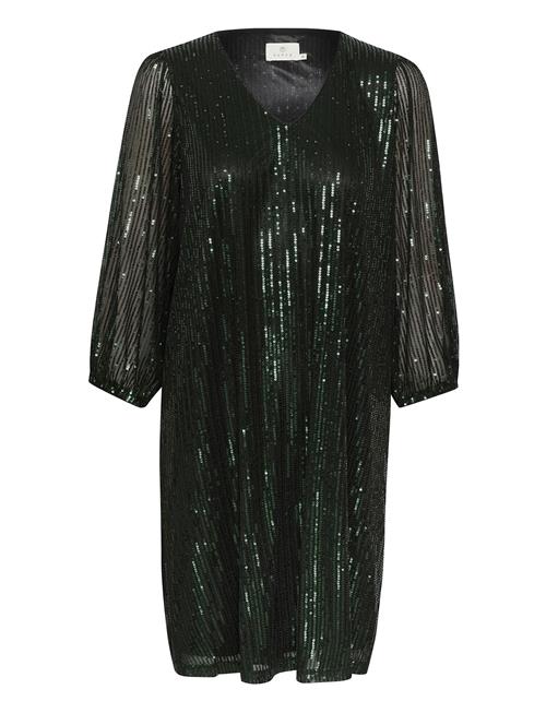 Kaffe Kabolette Sequin Dress Kaffe Green