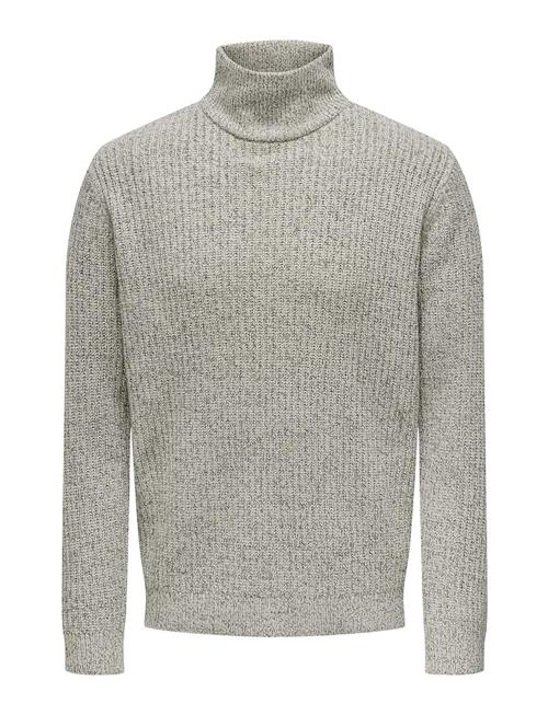 ONLY & SONS Onsmalaki Reg 7 High Neck Knit ONLY & SONS Grey