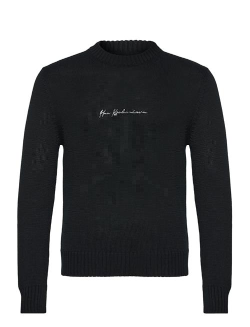 HAN Kjøbenhavn Shadow Script Crewneck Knit HAN Kjøbenhavn Black