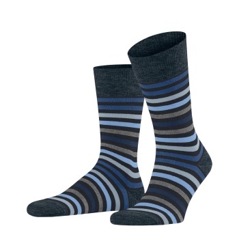 Falke KGaA Falke Strømper Stripe Socks Marine/Blå Str 39/42 Herre