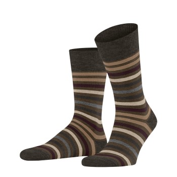 Falke KGaA Falke Strømper Stripe Socks Brun Str 43/46 Herre